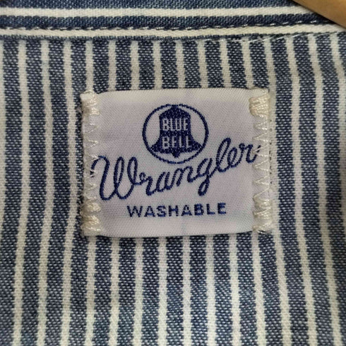 ラングラー Wrangler  別注ダメージ ヒッコリーシャツ メンズ JPN:L